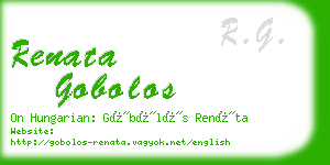 renata gobolos business card