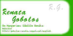 renata gobolos business card